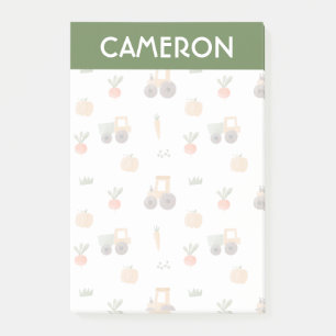 Farm Garden Wasserfarbe Muster Post-it Klebezettel