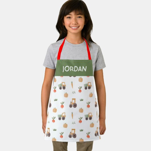 Farm Garden Wasserfarbe Muster Schürze (Insitu)