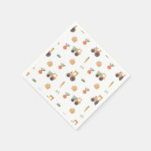 Farm Garden Wasserfarbe Muster Serviette (Ecke)