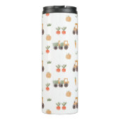 Farm Garden Wasserfarbe Muster Thermosbecher (Rückseite)