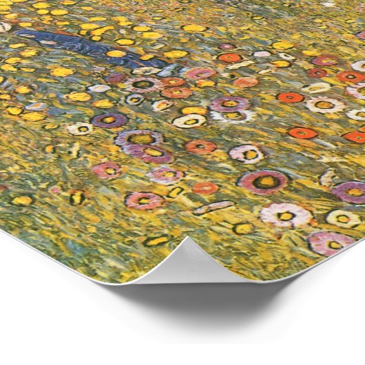 Farm Garden With Kruzifix By Gustav Klimt Poster (Ecke)