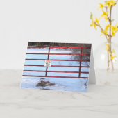 Farm Gate Valentine Card Karte (Gelbe Blume)