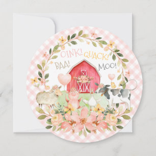 Farm Geburtstag Baa Oink Quack Moo Einladung