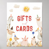 Farm Geschenke Geburtstagszeichen Poster (Vorne)