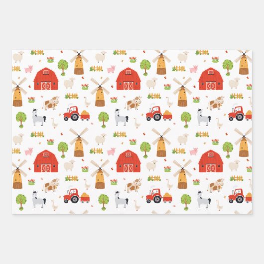 Farm Geschenkpapier Set (Vorderseite 3)
