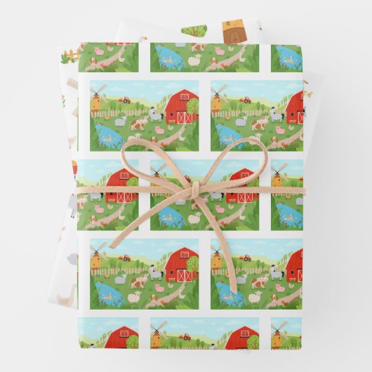 Farm Geschenkpapier Set (Beispiel)