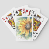 Farm Girl Artistry Sonnenblume Spielkarten (Rückseite)