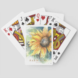 Farm Girl Artistry Sonnenblume Spielkarten