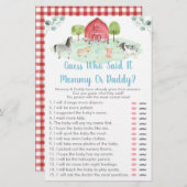 Farm Greenerity Guess, der sagte es Baby Duwer Gam (Vorne/Hinten)