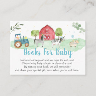 Farm Greenery Babydusche Buchanfrage Begleitkarte
