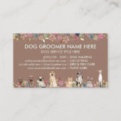 Farm Greyhound Poodle Aussie Mops Corgi Dogs Visitenkarte (Rückseite)