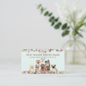 Farm Greyhound Poodle Aussie Mops Corgi Dogs Visitenkarte (Stehend Vorderseite)