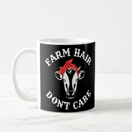 Farm Hair Pflege Bauer Girl Barn Hai nicht Kaffeetasse (Links)