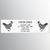 Farm Hen Fresh Eggs Autoaufkleber
