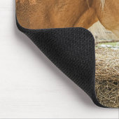 Farm Horse Munching on Some Hay Mousepad (Ecke)