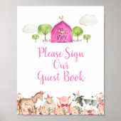 Farm House Animals Barnyard Bitte unterschreiben S Poster (Vorne)