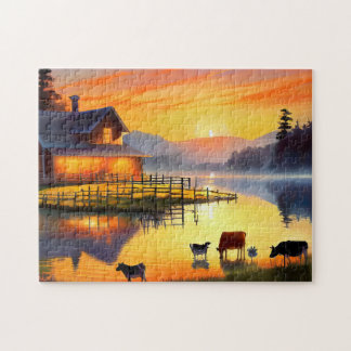 Farm House Bold und Beautiful Jigsaw Puzzle Intern
