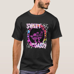 Farm Hühner 90er Nostalgie Regenbogen Leoparden Dr T-Shirt
