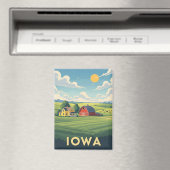 Farm in Iowa Travel Magnet (In Situ (Geschirrspüler))
