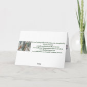 "Farm in Snow" Feiertagskarte (Rückseite)