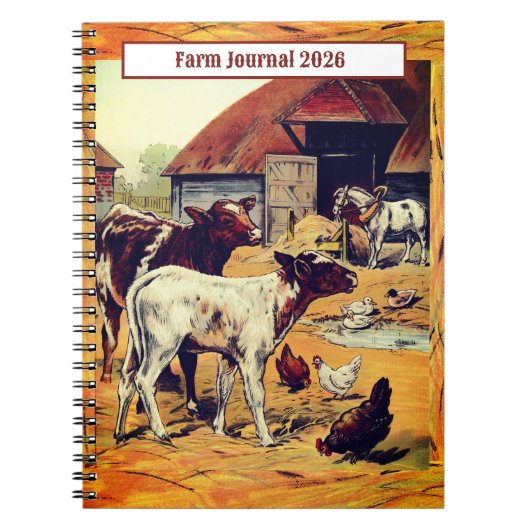 Farm Journal 2026 Notizblock (Vorderseite)