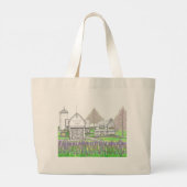 Farm Jumbo Tote Bag Stoffbeutel (Rückseite)