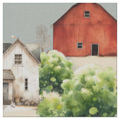 Farm Land Large Image Pattern Stoff (Nahaufnahme)