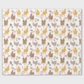 Farm Life Chicken Lover Geschenkpapier (Flach)