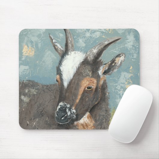 Farm Life-Graue Ziege Mousepad (Mit Mouse)