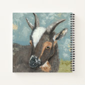 Farm Life-Graue Ziege Notizblock (Rückseite)