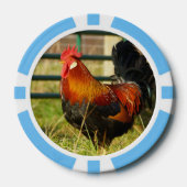 Farm Life Rooster $1 Poker Chip (Vorderseite)