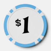 Farm Life Rooster $1 Poker Chip (Rückseite)