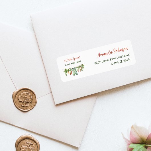 Farm Little Sprout Clothesline Baby Shower Address