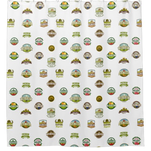 FARM LOGOS DUSCHVORHANG (Vorderseite)