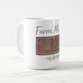 Farm Mama T-Shirt Kaffeetasse (Vorderseite Links)