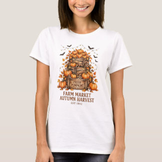 Farm Market Herbsternte Kürbisse Shirt Herbst