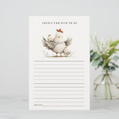 Farm Mum Baby Chick Advice For Mum Baby Shower (Stehend Vorderseite)