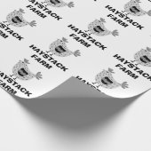 Farm Name Personalized egg Geschenkpapier (Ecke)