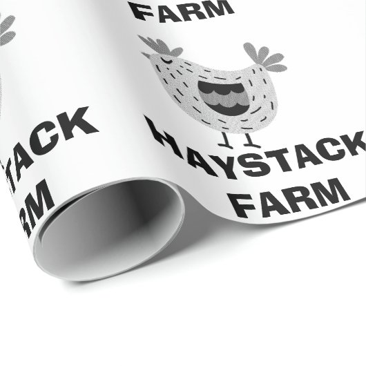 Farm Name Personalized egg Geschenkpapier (Rolleneckpunkt)