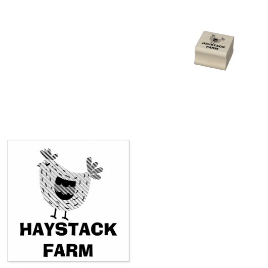 Farm Name Personalized egg Gummistempel (Stempel)