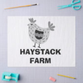 Farm Name Personalized egg Seidenpapier (Basteln)