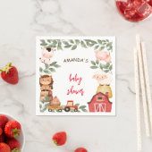 Farm Niedlicher Tiere Babydusche Serviette (Beispiel)