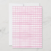 Farm Old MacDonald Barnyard Pink Animals Party Einladung (Rückseite)