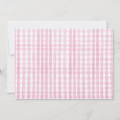 Farm Old MacDonald Barnyard Pink Animals Party Einladung (Rückseite)