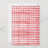 Farm Old MacDonald Barnyard Red Animals Party Einladung (Rückseite)