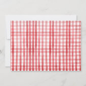 Farm Old MacDonald Barnyard Red Animals Party Einladung (Rückseite)