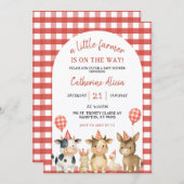 Farm Party Baby Shower Invitation Einladung (Vorne/Hinten)