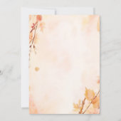 Farm Pink Blue Boho Girl Boy Fall Baby Dusche Einladung (Rückseite)