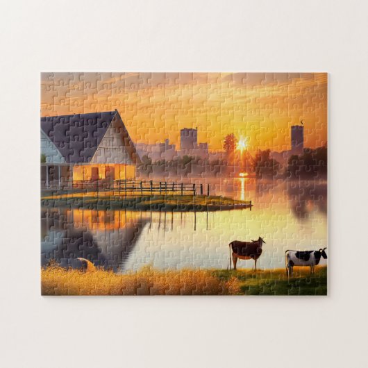 Farm Pond Easy Brain Art Puzzles Foto Puzzles Int (Horizontal)
