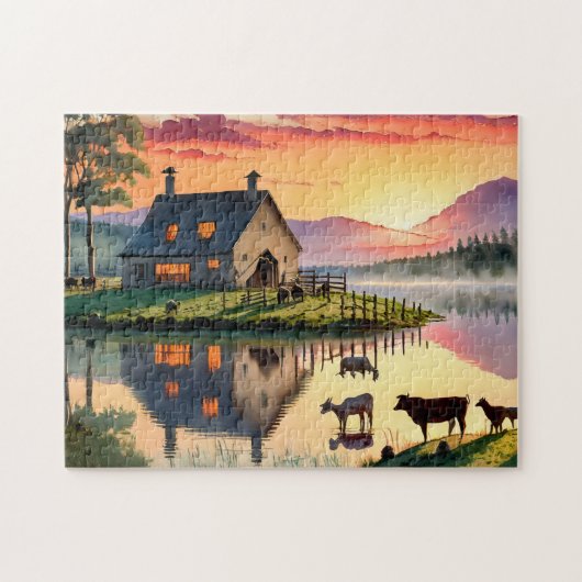 Farm Pond Foto Puzzles Internet Jigsaw Puzzles Re (Horizontal)